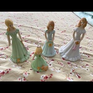 Growing up girls porcelain figurines